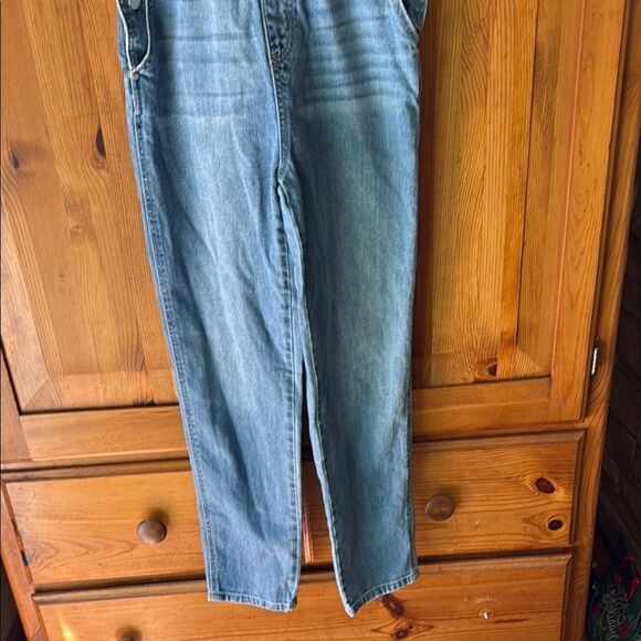 Insane Gene Blue Denim Overalls.  Size medium.  Straight leg. - Picture 3 of 7